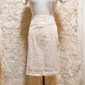 Safari print stretchy pencil skirt